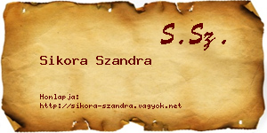 Sikora Szandra névjegykártya